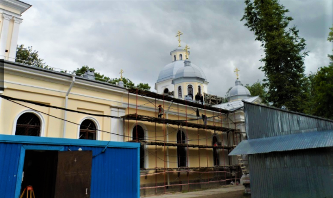 В Ленинградской области продолжается реставрация Церкви Тихвинской иконы Божией Матери