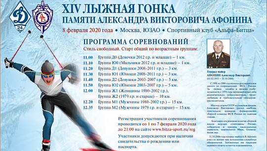 На лыжной базе спортивного комплекса «Альфа-Битца» 8 февраля 2020 года уже в 14-й раз «Динамо-24» при поддержке Департам...