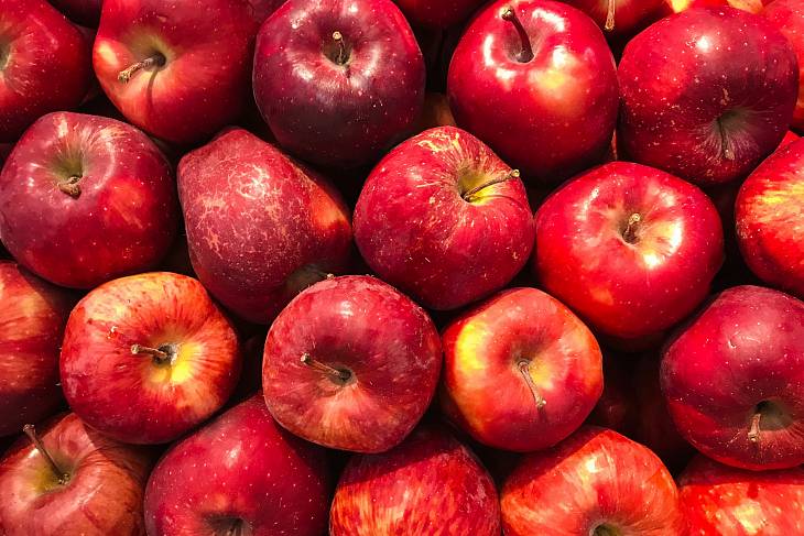 В магазины поступает все больше яблок и ягод, выращенных в России 