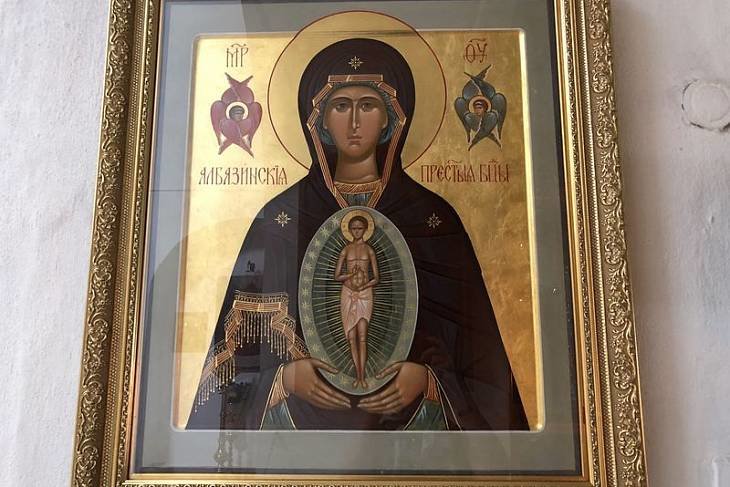 Албазинская икона Божией Матери "Слово плоть бысть"