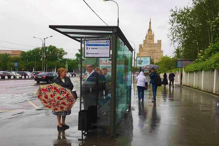 В Москве – дожди и облака