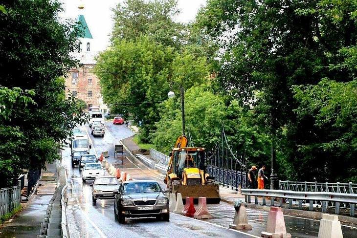 В Клину завершается ремонт моста по ул. Чайковского