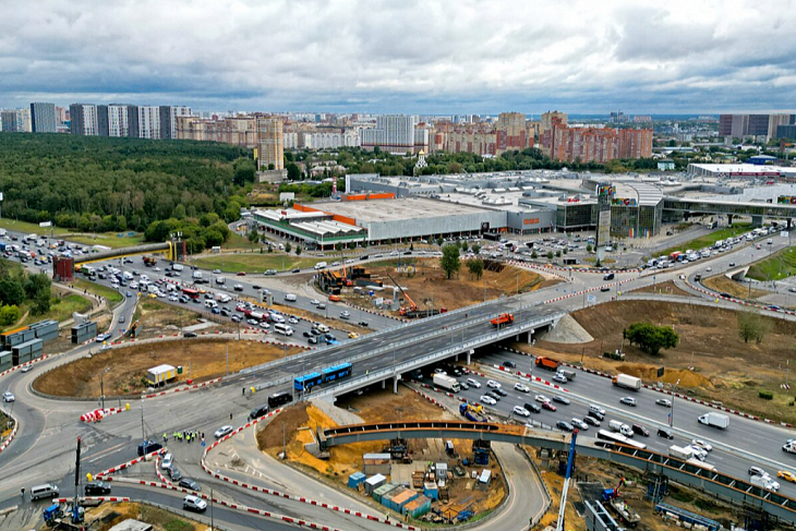 В Москве открыли новый путепровод над МКАД