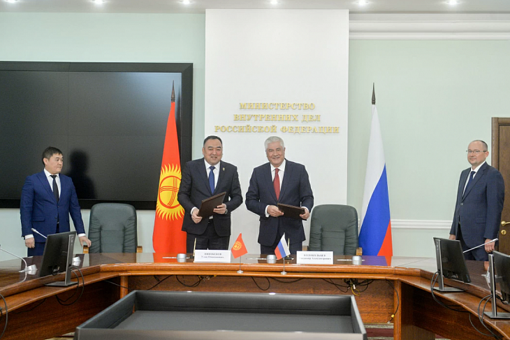 Колокольцев и  Ниязбеков подписали соглашение об информационном взаимодействии в правоохранительной сфере