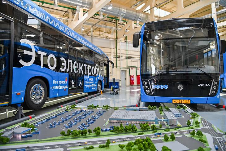 Новый электробусный парк "Митино" добавит 23 маршрута до конца 2024 г. 